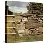 Excellent Detail of a Fieldstone Fence, a Good Example of Early American Masonry-Walker Evans-Stretched Canvas