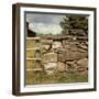 Excellent Detail of a Fieldstone Fence, a Good Example of Early American Masonry-Walker Evans-Framed Photographic Print