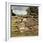 Excellent Detail of a Fieldstone Fence, a Good Example of Early American Masonry-Walker Evans-Framed Photographic Print