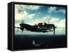 Excellent in Flight of US Navy Douglas Sbd "Dauntless" Torpedo Dive Bomber-null-Framed Stretched Canvas