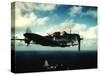 Excellent in Flight of US Navy Douglas Sbd "Dauntless" Torpedo Dive Bomber-null-Stretched Canvas