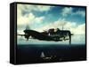 Excellent in Flight of US Navy Douglas Sbd "Dauntless" Torpedo Dive Bomber-null-Framed Stretched Canvas