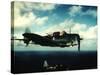 Excellent in Flight of US Navy Douglas Sbd "Dauntless" Torpedo Dive Bomber-null-Stretched Canvas