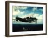 Excellent in Flight of US Navy Douglas Sbd "Dauntless" Torpedo Dive Bomber-null-Framed Photographic Print