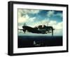 Excellent in Flight of US Navy Douglas Sbd "Dauntless" Torpedo Dive Bomber-null-Framed Photographic Print