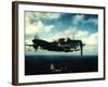 Excellent in Flight of US Navy Douglas Sbd "Dauntless" Torpedo Dive Bomber-null-Framed Photographic Print