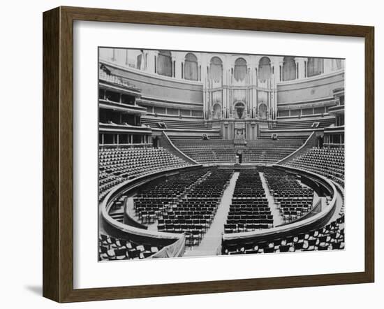Excellent Interior of Albert Hall, One of England's Most Famous Concert Halls-null-Framed Photographic Print