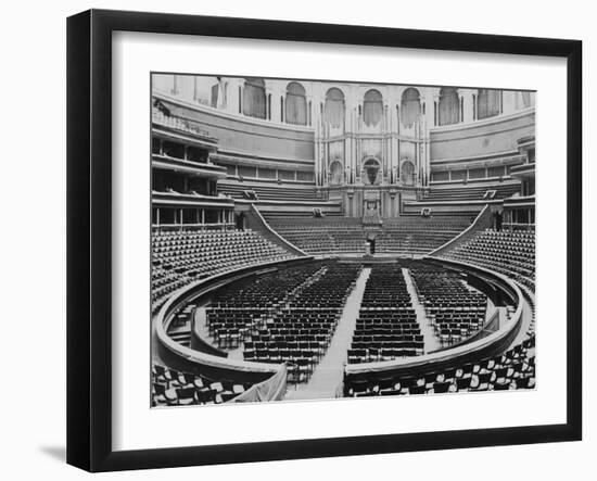 Excellent Interior of Albert Hall, One of England's Most Famous Concert Halls-null-Framed Photographic Print