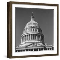 Excellent Monumental View of the Capitol Building and Dome, Showing the Central Section-Walker Evans-Framed Photographic Print