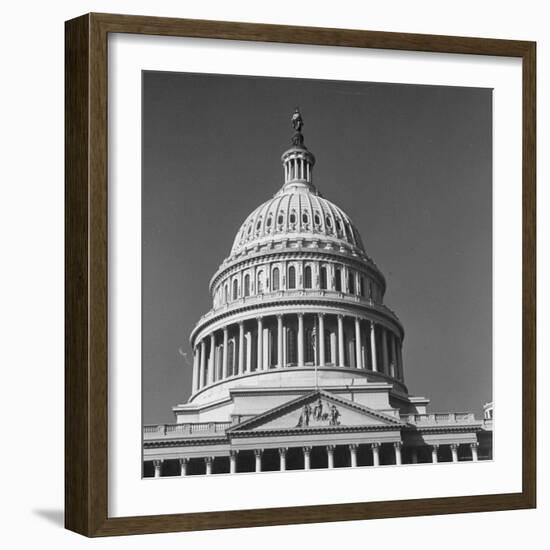 Excellent Monumental View of the Capitol Building and Dome, Showing the Central Section-Walker Evans-Framed Photographic Print