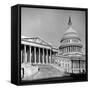 Excellent Monumental View of the Capitol Building and Dome, Showing the Central Section-Walker Evans-Framed Stretched Canvas