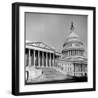 Excellent Monumental View of the Capitol Building and Dome, Showing the Central Section-Walker Evans-Framed Photographic Print