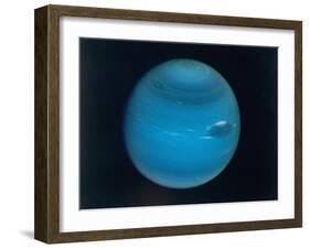 Excellent Narrow-Angle Camera Views of the Planet Neptune Taken from Voyager 2 Spacecraft-null-Framed Photographic Print