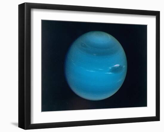 Excellent Narrow-Angle Camera Views of the Planet Neptune Taken from Voyager 2 Spacecraft-null-Framed Photographic Print