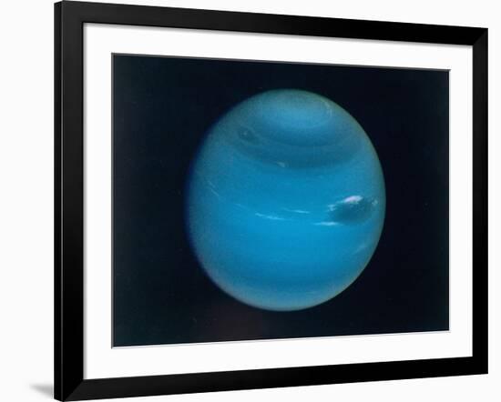 Excellent Narrow-Angle Camera Views of the Planet Neptune Taken from Voyager 2 Spacecraft-null-Framed Photographic Print