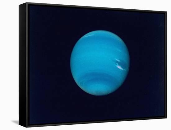 Excellent Narrow-Angle Camera Views of the Planet Neptune Taken from Voyager 2 Spacecraft-null-Framed Stretched Canvas