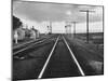 Excellent of Southern Pacific Railroad Tracks Stretching Off Into the Distance-Frank Scherschel-Mounted Premium Photographic Print