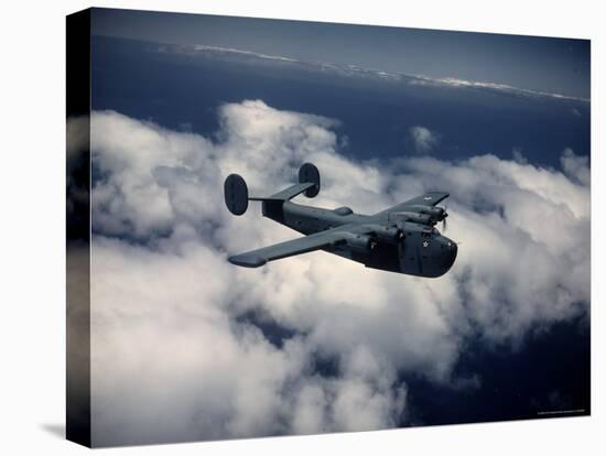 Excellent of Us Navy Plane, the Consolidated Pb2Y 2 Patrol Bomber, in Flight-Peter Stackpole-Stretched Canvas