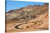 Excellent Road, Crossing Death Valley in the Usa. the Desert and Mountains-kavram-Stretched Canvas