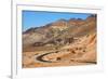 Excellent Road, Crossing Death Valley in the Usa. the Desert and Mountains-kavram-Framed Photographic Print