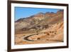 Excellent Road, Crossing Death Valley in the Usa. the Desert and Mountains-kavram-Framed Photographic Print