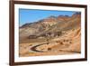 Excellent Road, Crossing Death Valley in the Usa. the Desert and Mountains-kavram-Framed Photographic Print