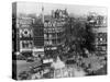 Excellent View of a Bustling Piccadilly Circus-null-Stretched Canvas