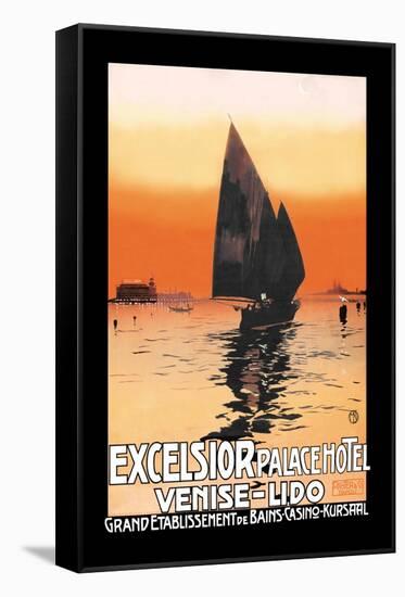 Excelsior Palace Hotel-Karl Michel-Framed Stretched Canvas