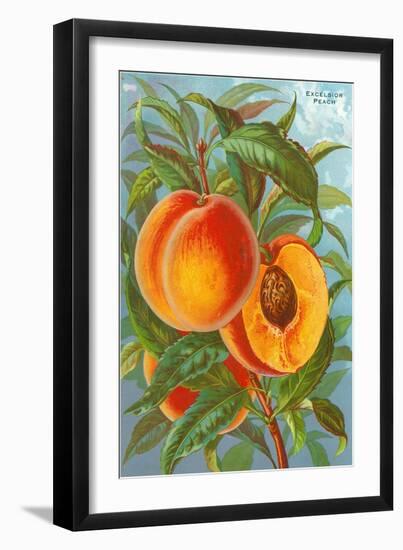 Excelsior Peach-null-Framed Art Print