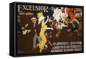 Excelsior Poster-Jules-Alexandre Gr?n-Framed Stretched Canvas