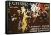 Excelsior Poster-Jules-Alexandre Gr?n-Framed Stretched Canvas