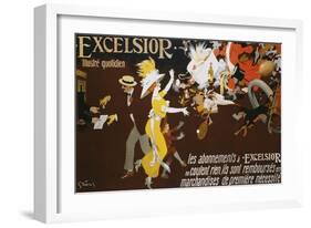 Excelsior Poster-Jules-Alexandre Gr?n-Framed Giclee Print