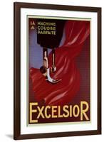 Excelsior Sewing Machine Advertisement-null-Framed Art Print