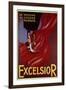 Excelsior Sewing Machine Advertisement-null-Framed Art Print