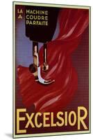 Excelsior Sewing Machine Advertisement-null-Mounted Art Print