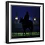 Excercise Rider Makes His Way to the Track for an Early Morning Workout at Churchill Downs-null-Framed Premium Photographic Print