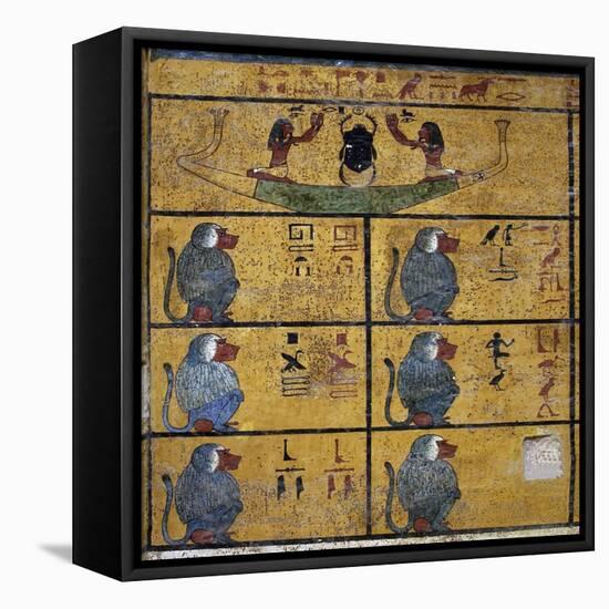 Excerpt from the Amduat, Tomb-null-Framed Stretched Canvas