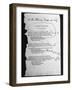 Excerpt of the Handwritten Manuscript of a Poem by Walt Whitman-null-Framed Photographic Print