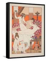 Excess of Wine and Women, Illustration from 'The Works of Hippocrates', 1934 (Colour Litho)-Joseph Kuhn-Regnier-Framed Stretched Canvas