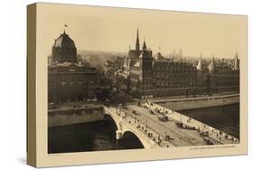 Exchange Bridge and Court of Justice-Helio E. Ledeley-Stretched Canvas