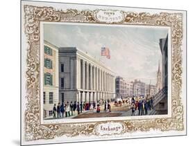 Exchange, New York City, Published 1850-C. Autenrieth-Mounted Giclee Print