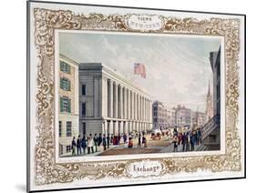 Exchange, New York City, Published 1850-C. Autenrieth-Mounted Giclee Print