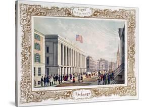 Exchange, New York City, Published 1850-C. Autenrieth-Stretched Canvas