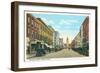 Exchange Street, Bangor, Maine-null-Framed Art Print