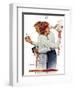 Exchanging gifts (or Fair Exchange)-Norman Rockwell-Framed Giclee Print