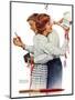 Exchanging gifts (or Fair Exchange)-Norman Rockwell-Mounted Premium Giclee Print