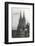 Excited Spectators Watching a Zeppelin Z111 Fly Over Cologne Cathedral Germany-null-Framed Photographic Print