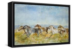 Excitement-Jill Martin-Framed Stretched Canvas