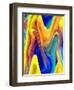 Exciting Blues-Ruth Palmer-Framed Art Print