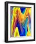 Exciting Blues-Ruth Palmer-Framed Art Print